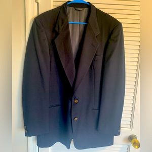 Pierre Cardin men’s black wool 2 button sport coat size 46L